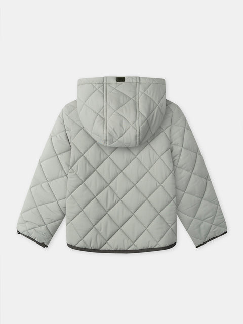 Olive Green Three In One Cotton Mix Parka