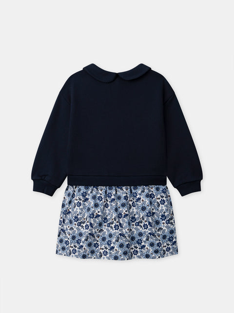 Blue Cotton Rich Dress