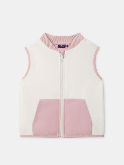 Pink Faux Fur Lined 3 in 1 Hooded Canvas Coat