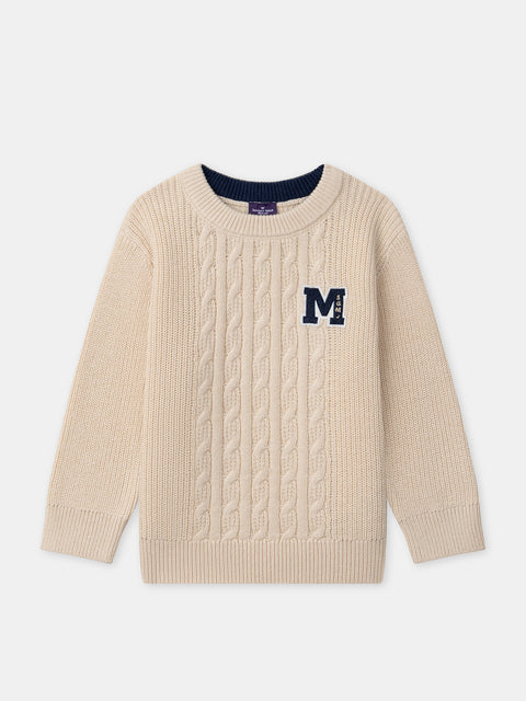 Cream Cable Cotton Rich Jumper