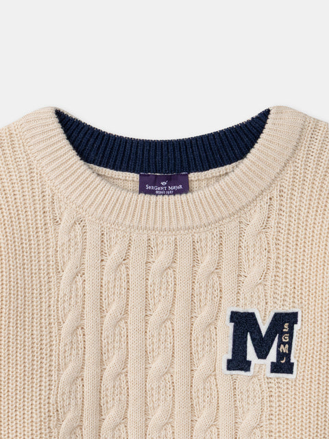 Cream Cable Cotton Rich Jumper
