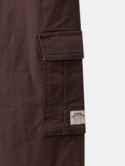 Brown Micropolar Lined Cotton Rich Cargo Trousers