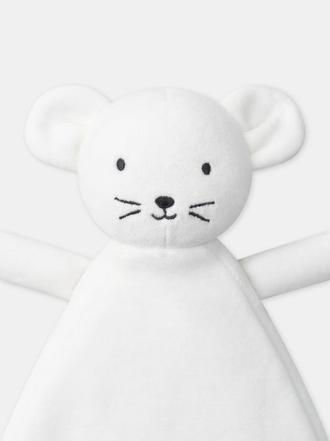Cream Velour Mouse Comfroter