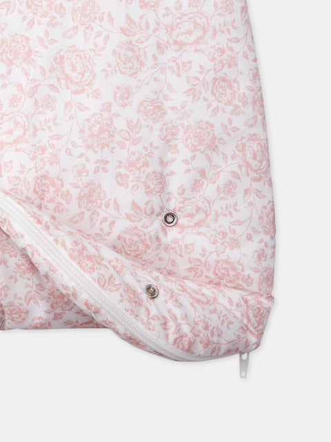 Lined Floral Print Cotton Sleeping Bag