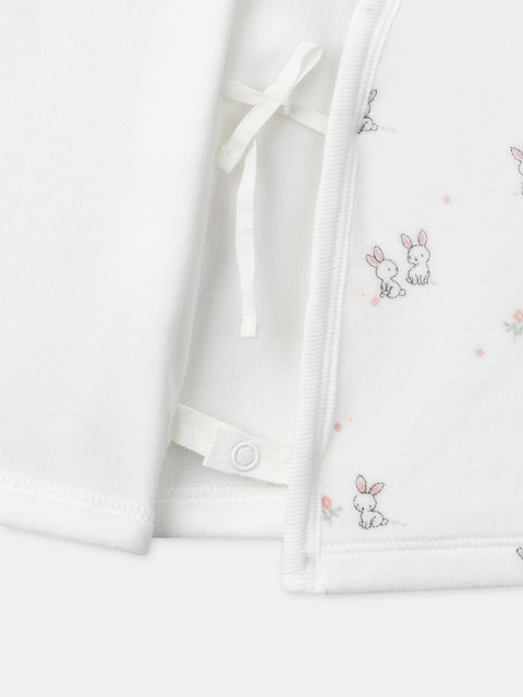 Newborn Cream Velour Top With Matching Pink Leggings