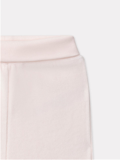 Newborn Cream Velour Top With Matching Pink Leggings