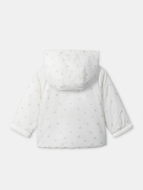 Lined Cream Corduroy Hooded Jacket