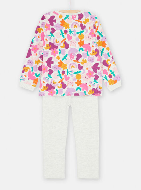 Multicolour Floral Print Cotton Pyjamas