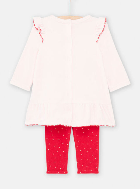 Pink & Red Velour Christmas Pyjamas