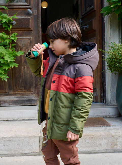 Green Hooded Puffer Jacket