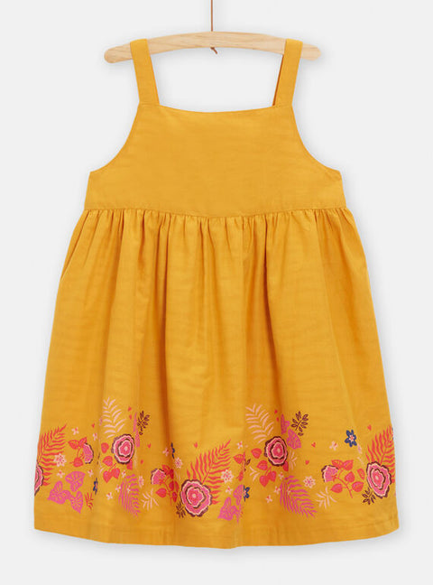 Yellow Reversible Cotton Sundress