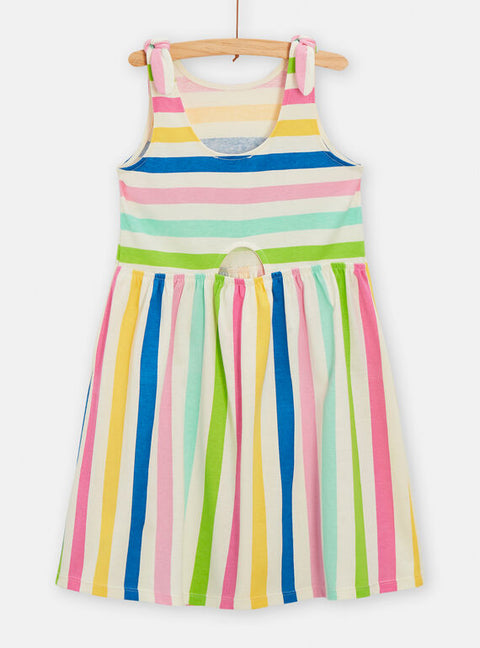 Candy Stripe Jersey Beach Dress