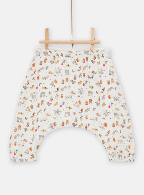 Reversible Newborn Cotton Trousers