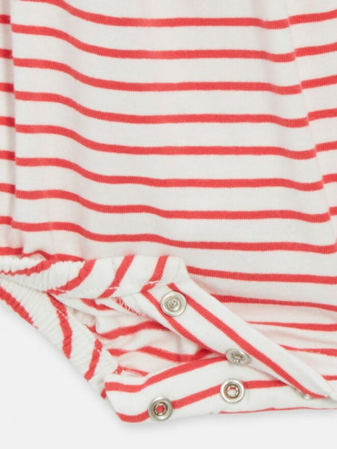 Newborn Red Stripe Cotton All In One