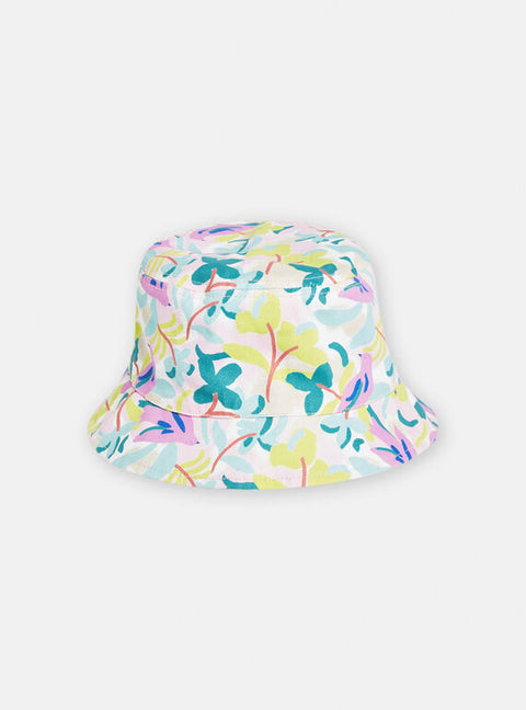 Floral Print Reversible Cotton Bucket Hat