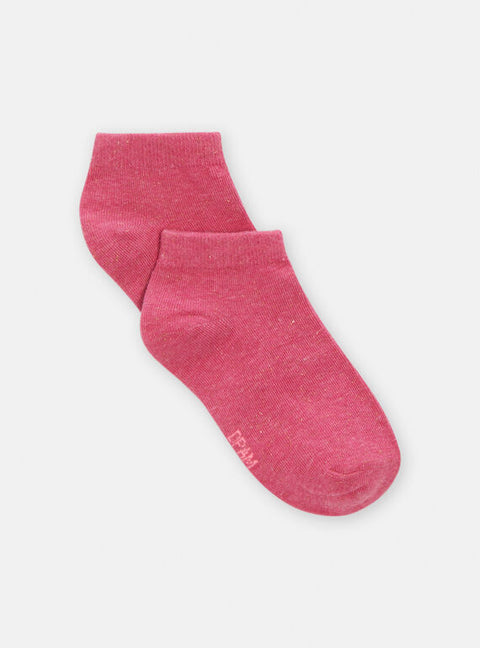 Sparkly Pink Cotton Rich Ankle Socks