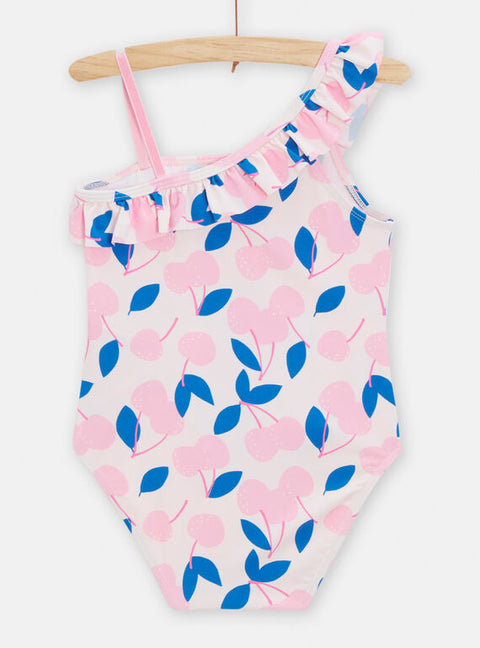 Pink Floral Print Swimsuit