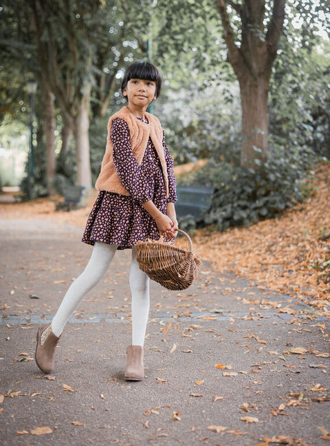 Lined Leopard Print Corduroy Dress