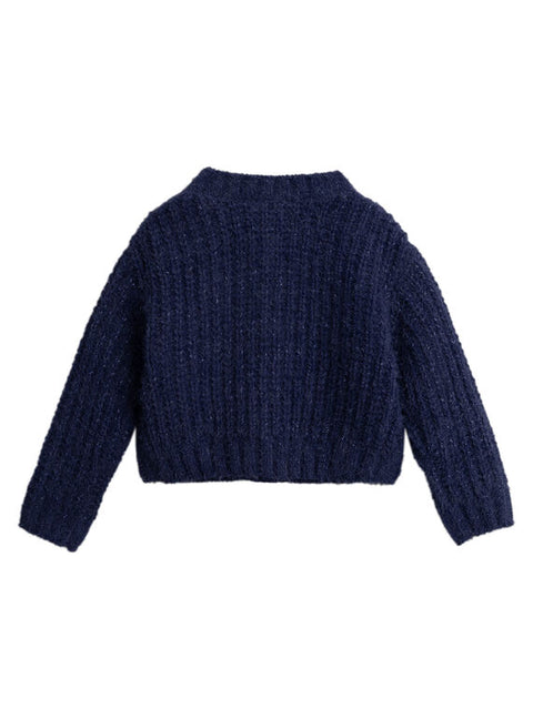 Navy Cotton Rich Cardigan