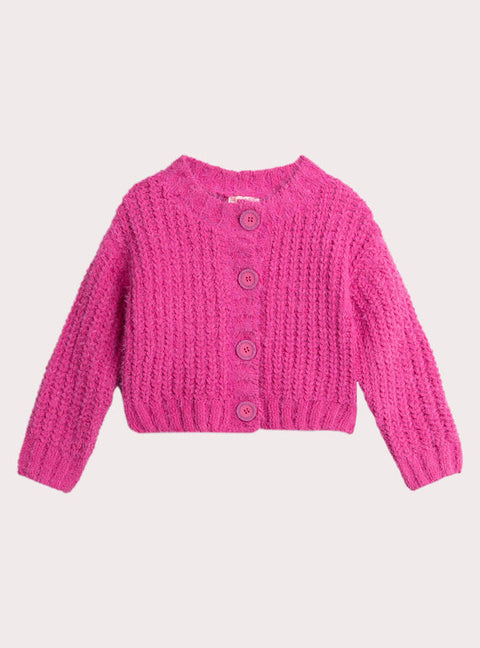 Pink Cotton Rich Cardigan