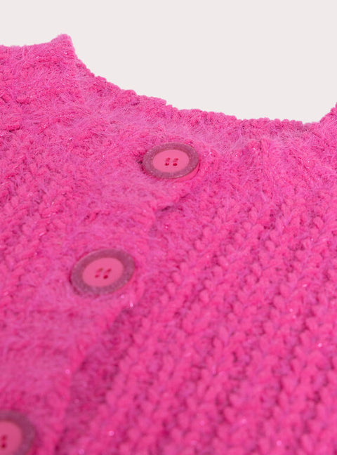 Pink Cotton Rich Cardigan