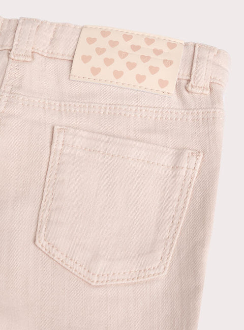 Pink Bootleg Denim Jeans