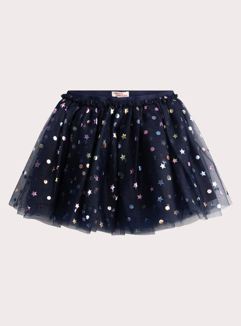 Navy Tulle Skirt