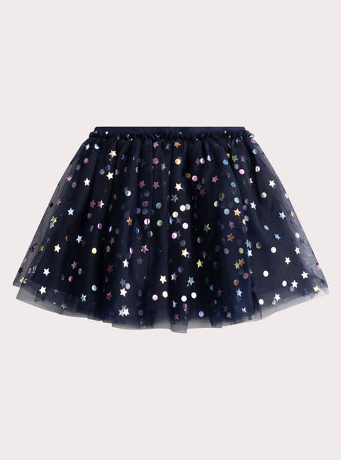 Navy Tulle Skirt