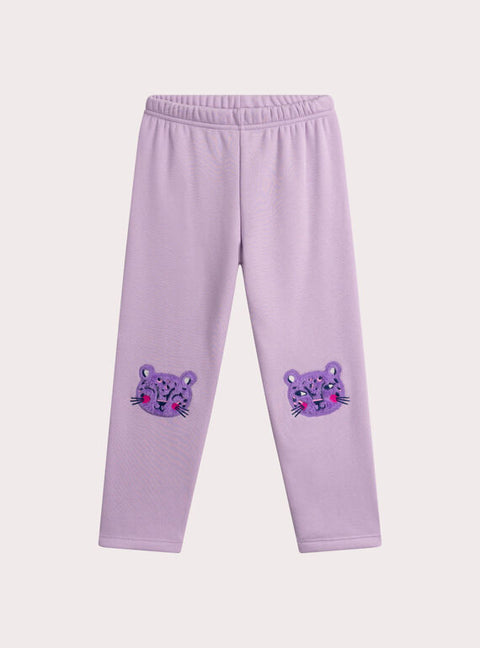 Purple Fleece Lined Cotton Rich Pyjamas