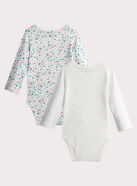 2 Pack Printed Cotton Bodysuit