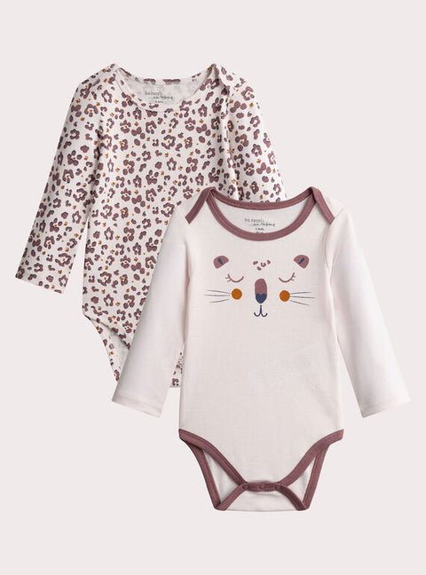 2 Pack Printed Cotton Bodysuit