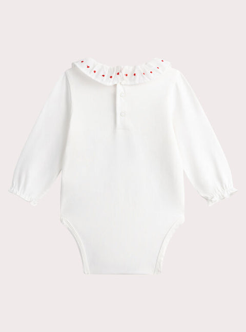 Cream Winter Animation Cotton Bodysuit