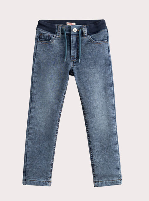 Micropolar Lined Blue Denim Jeans