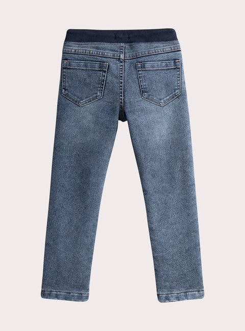 Micropolar Lined Blue Denim Jeans