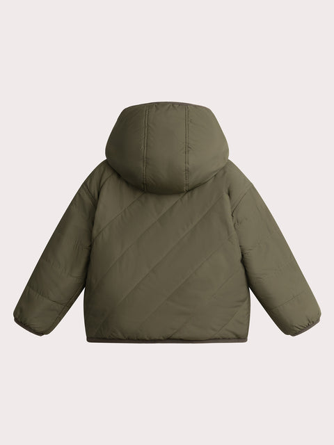 Green Reversible Hooded Coat