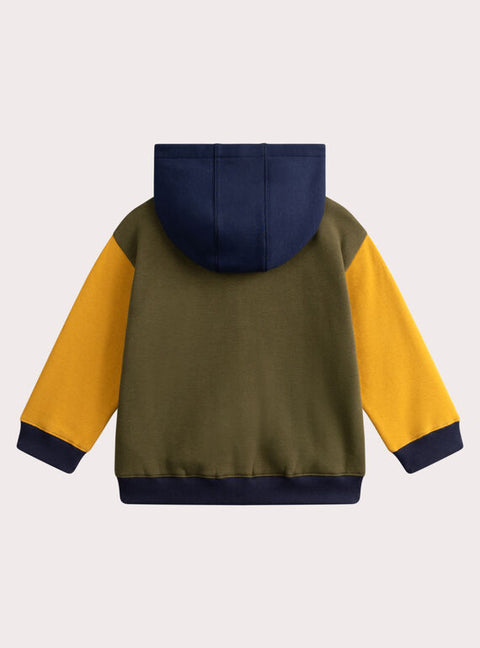 Green Cotton Fleece Hoodie