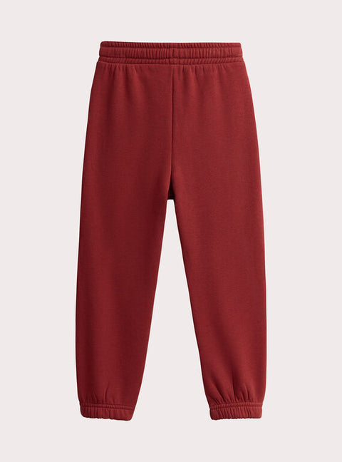 Red Cotton Rich Fleece Joggers