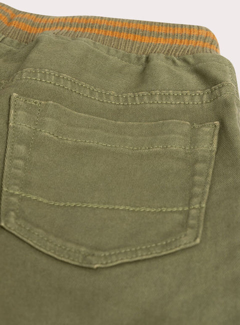 Green Cotton Cargo Pants