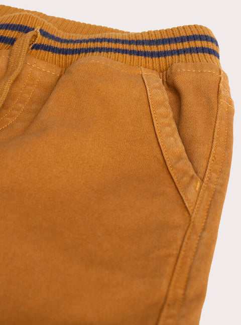 Brown Cotton Cargo Pants