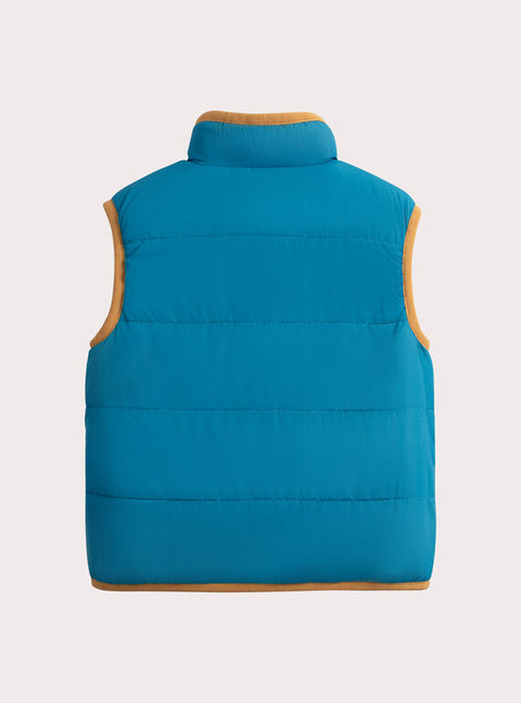 Reversible Sleeveless Sherpa Jacket