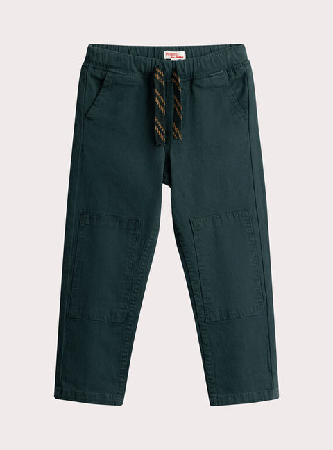 Green Cotton Canvas Trousers