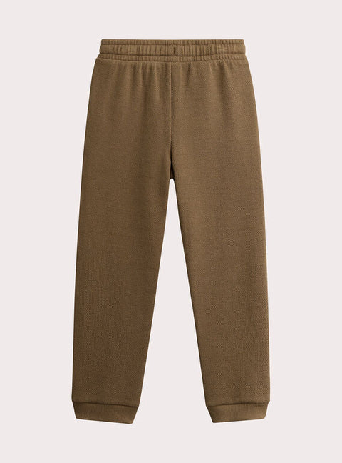 Brown Tie Waist Cotton Rich Joggers