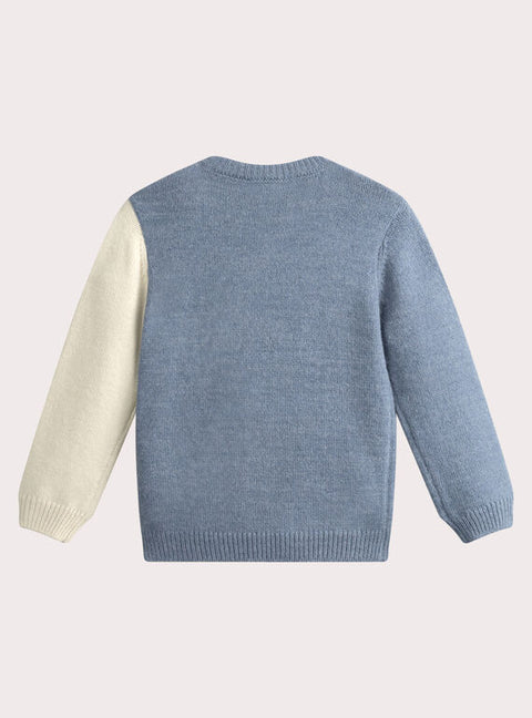 Blue Polar Bear Animation Cotton Rich Jumper