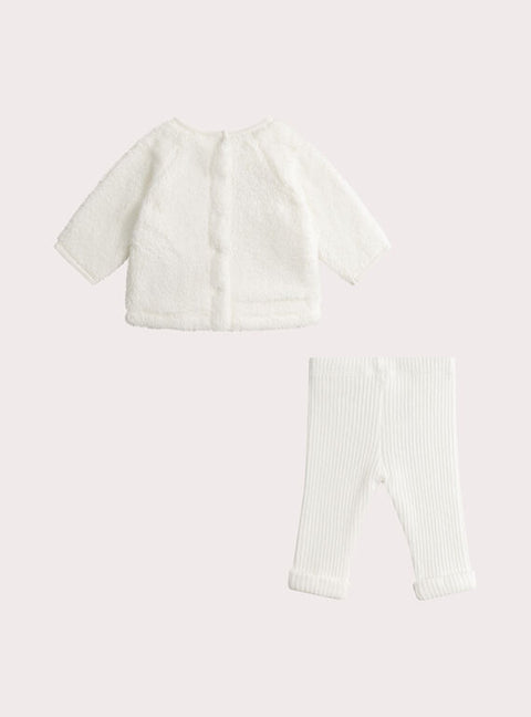 Cream Newborn 2 Piece Outfit