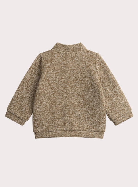 Beige Fleece Sweatshirt