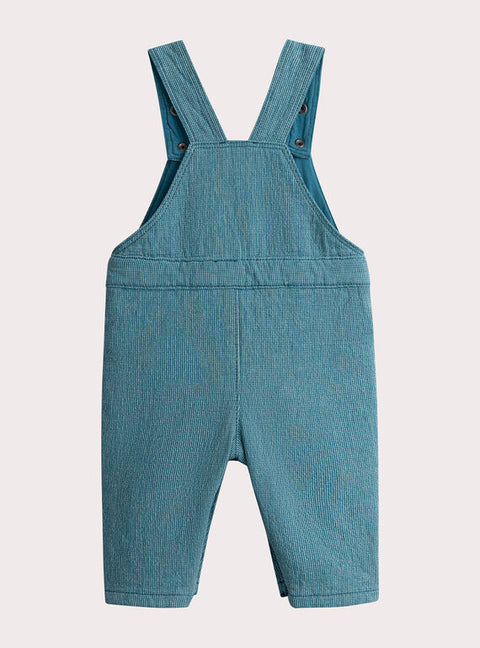 Lined Blue Cotton Dungarees