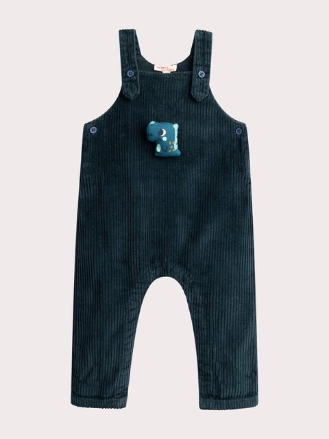 Lined Blue Jumbo Cord Dungarees