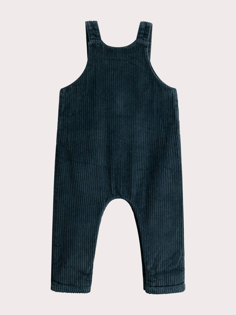 Lined Blue Jumbo Cord Dungarees