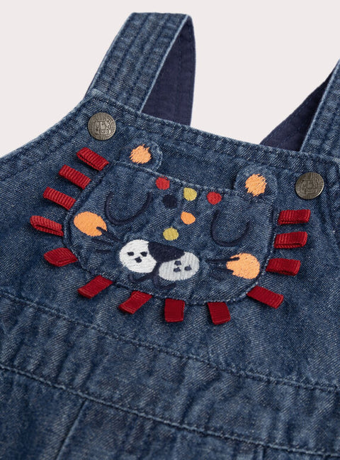 Lined Denim Dungarees