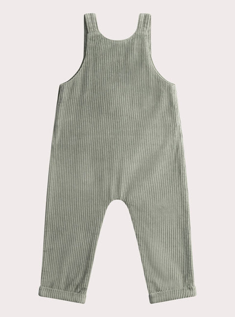 Lined Green Corduroy Dungarees